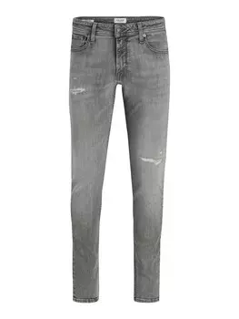Узкие джинсы JACK & JONES JJILIAM JJORIGINAL, серый деним