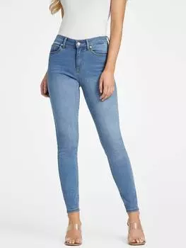 Узкие джинсы Jaden Sculpt средней посадки Guess Factory, цвет light wash