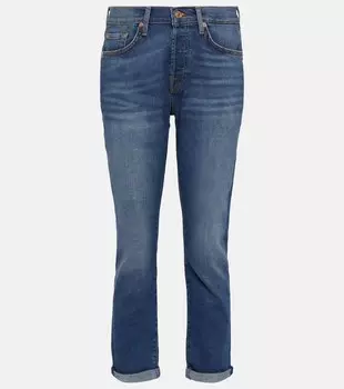 Узкие джинсы Josefina со средней посадкой 7 FOR ALL MANKIND, синий