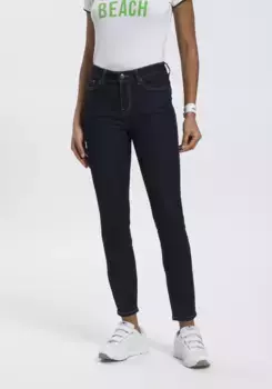 Узкие джинсы KangaROOS "CROPPED HIGH WAIST SLIM FIT", НОВАЯ КОЛЛЕКЦИЯ, цвет Rinsed