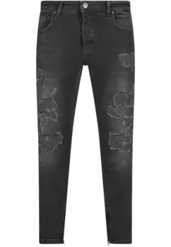 Узкие джинсы Karl Kani, черный деним