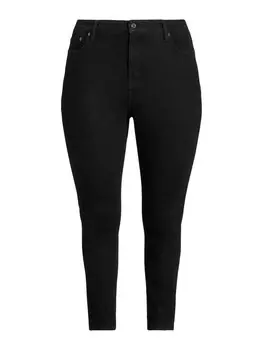 Узкие джинсы Lauren Ralph Lauren Plus, черный деним