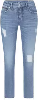 Узкие джинсы MAC "Rich-Slim шикарный", цвет Destroyed Summer Blue Wash