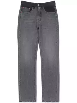 Узкие джинсы MM6 Maison Margiela, серый
