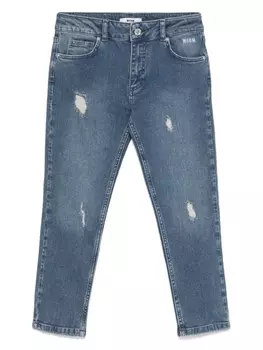 Узкие джинсы MSGM Kids, синий