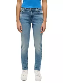 Узкие джинсы MUSTANG "Style Crosby Relaxed Slim", синий