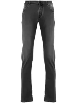 Узкие джинсы Nick средней посадки JACOB COHEN, черный