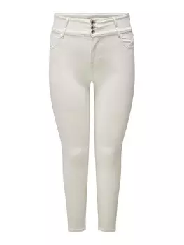 Узкие джинсы ONLY Carmakoma CARANNA, кремовый