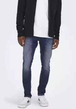 Узкие джинсы ONLY & SONS "ONSLOOM SLIM LBD 8263 AZG DNM NOOS", синий