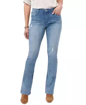 Узкие джинсы Petite AbSolution с высокой посадкой и расклешенными штанинами Democracy, синий