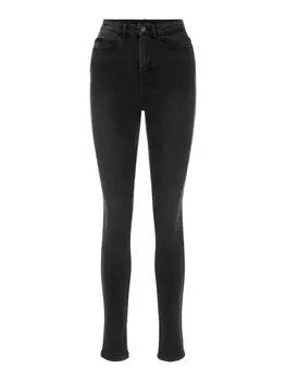 Узкие джинсы PIECES, антрацит