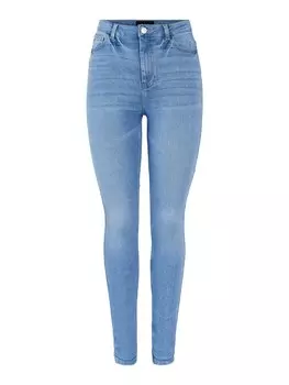 Узкие джинсы PIECES, синий деним