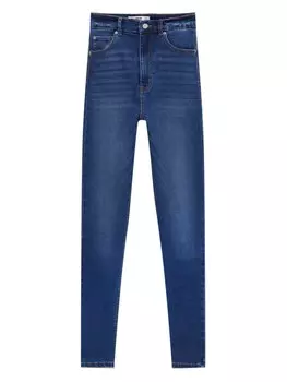 Узкие джинсы Pull&Bear, синий