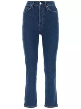Узкие джинсы RE/DONE с эластичным дизайном, синий