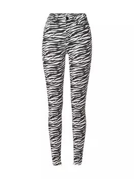Узкие джинсы River Island MISSY, черный/белый