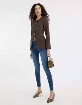 Узкие джинсы River Island в цвете «полупрозрачный синий»