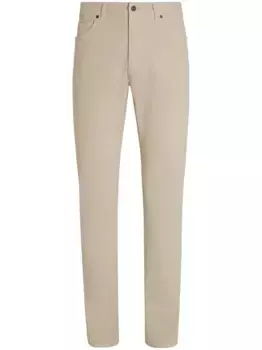 Узкие джинсы Roccia Zegna, нейтральный