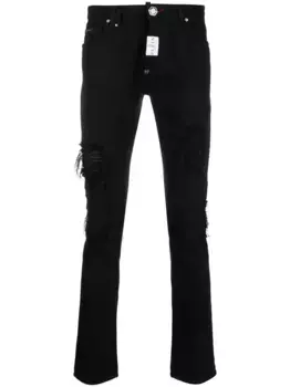 Узкие джинсы Rock Star Philipp Plein, черный