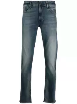 Узкие джинсы с эффектом потертости POLO RALPH LAUREN, синий