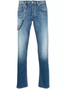 Узкие джинсы с эффектом потертости Sartoria Tramarossa, синий