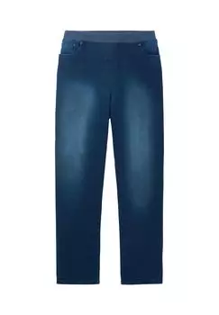 Узкие джинсы с эластичным поясом из трикотажной ткани sheego, цвет Blue Denim