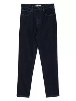 Узкие джинсы с леопардовым принтом Simonetta, синий