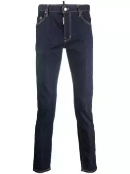 Узкие джинсы с логотипом DSQUARED2, синий