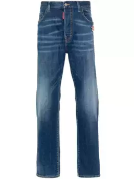 Узкие джинсы с логотипом DSQUARED2, синий
