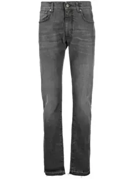 Узкие джинсы с нашивкой-логотипом 424, черный