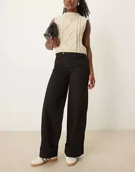 Узкие джинсы с подворотами синего цвета ASOS DESIGN
