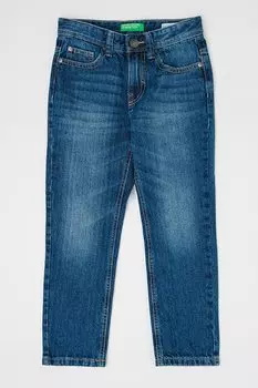 Узкие джинсы с потертым эффектом United Colors Of Benetton, синий