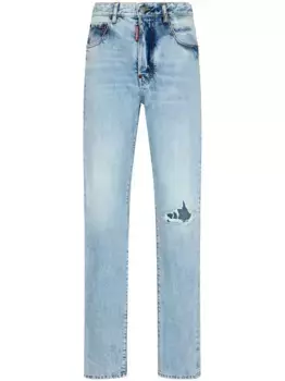 Узкие джинсы с прорезями DSQUARED2, синий