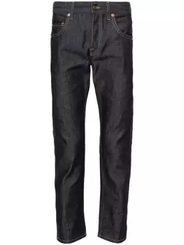 Узкие джинсы с пряжкой Horsebit Gucci, синий