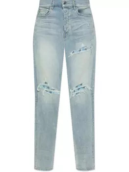 Узкие джинсы с вышивкой AMIRI, синий