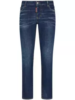 Узкие джинсы с заниженной талией DSQUARED2, синий