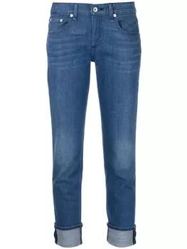 Узкие джинсы с заниженной талией rag & bone, синий