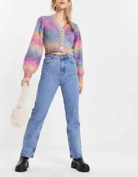 Узкие джинсы с завышенной талией в стиле антиквариата Reclaimed Vintage 90-х