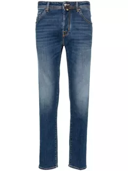 Узкие джинсы Scott с заниженной талией Jacob Cohn, синий