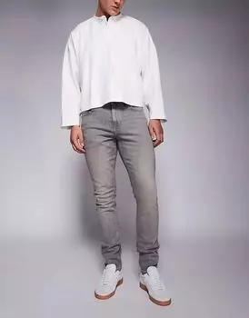 Узкие джинсы серого цвета River Island
