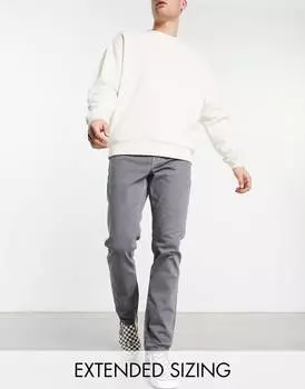 Узкие джинсы серого цвета в винтажном стиле ASOS DESIGN