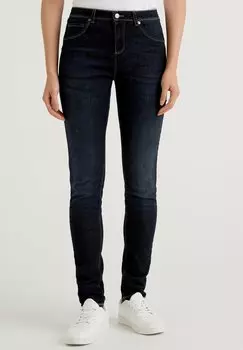 Узкие джинсы синего цвета United Colors of Benetton, синий