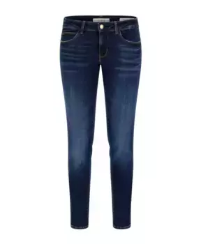 Узкие джинсы скинни Кэрри темного цвета Guess, синий