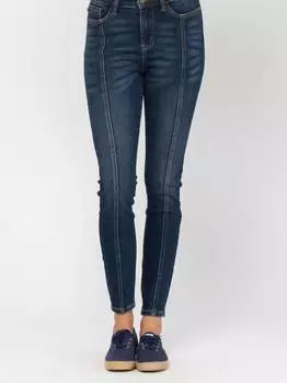 Узкие джинсы со швом посередине, темного цвета Judy Blue, цвет dark wash
