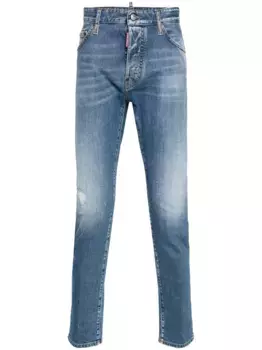 Узкие джинсы средней посадки DSQUARED2, синий