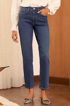 Узкие джинсы средней посадки Love & Roses, синий