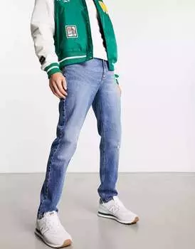 Узкие джинсы средней степени стирки ASOS