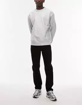 Узкие джинсы стрейч черного цвета Topman