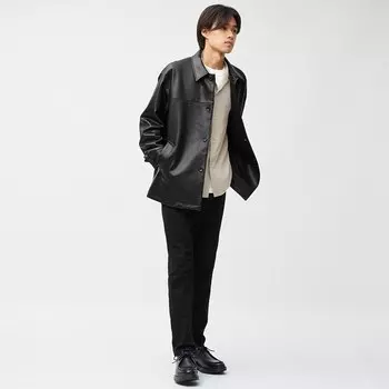 Узкие джинсы стрейч GU, черный