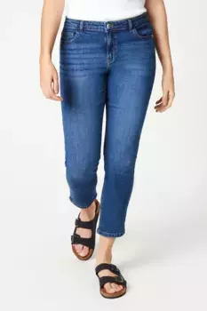 Узкие джинсы стрейч Petite Comfort Dorothy Perkins, синий