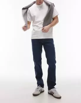 Узкие джинсы темно-синего цвета Mango